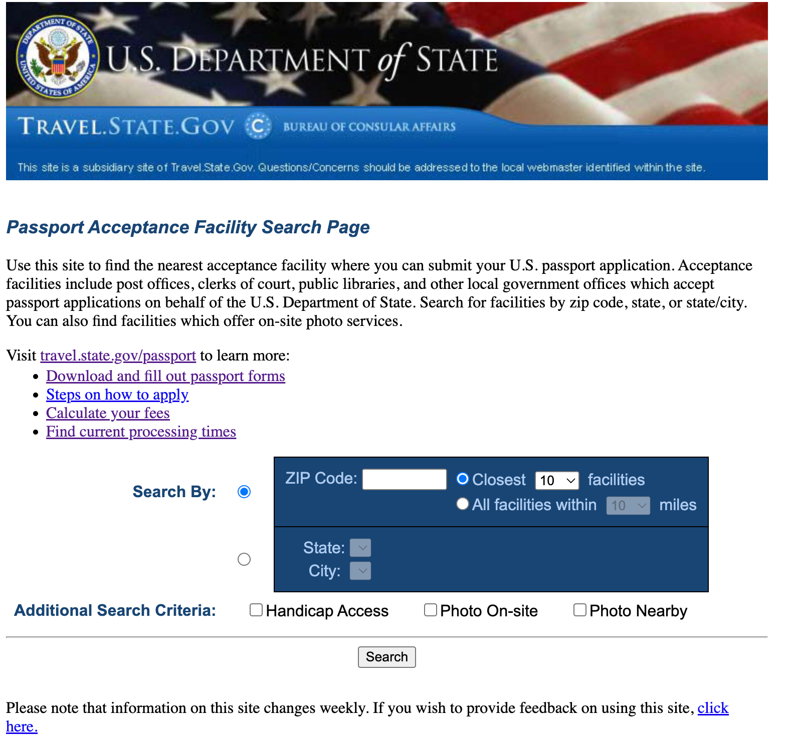 us state department website